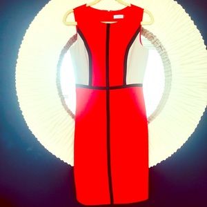 CALVIN KLEIN red work/office dress